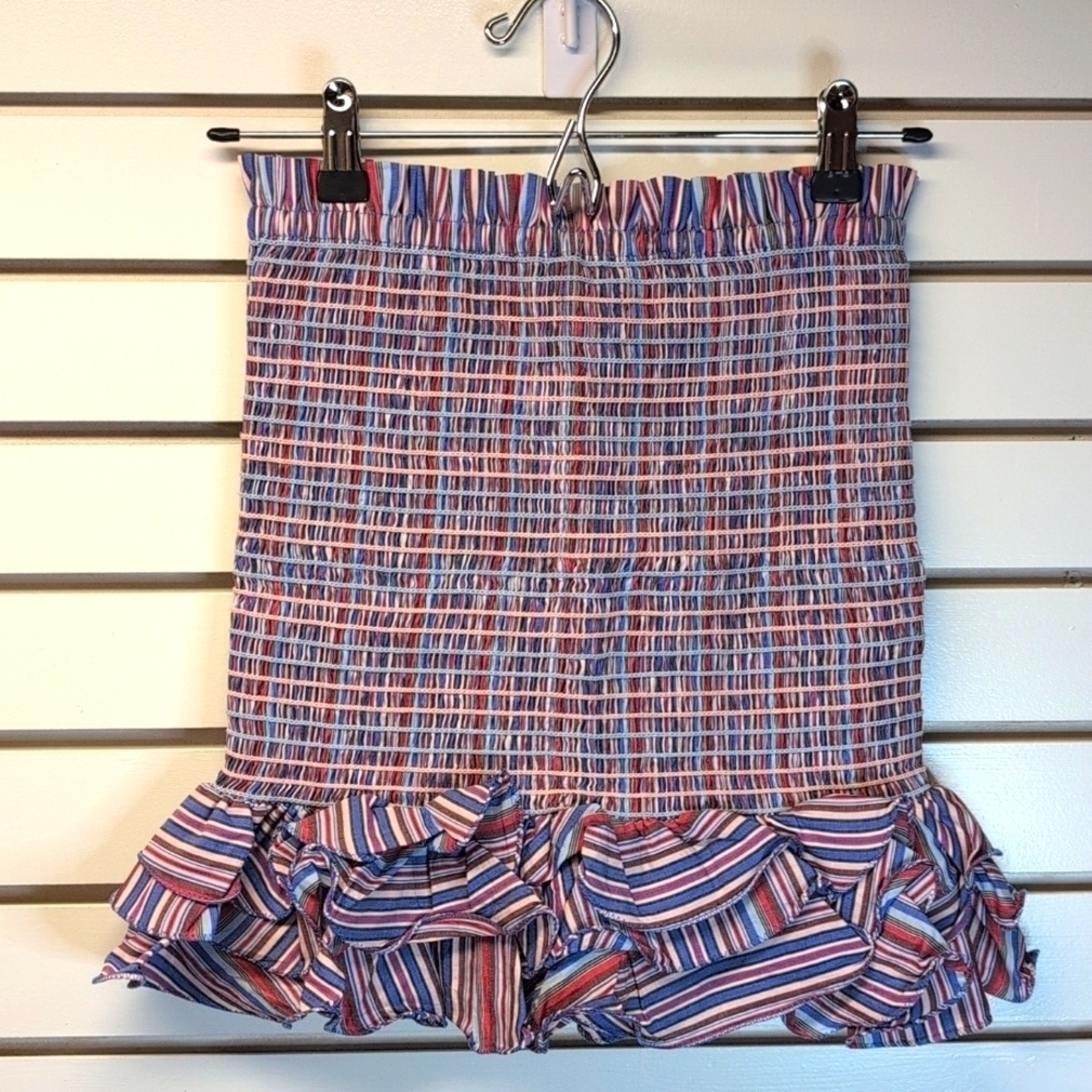 PETERSYN Revolve Marlene Minii Skirt Blue/Red XSmall NWOT Reg $245 - Picture 4 of 8